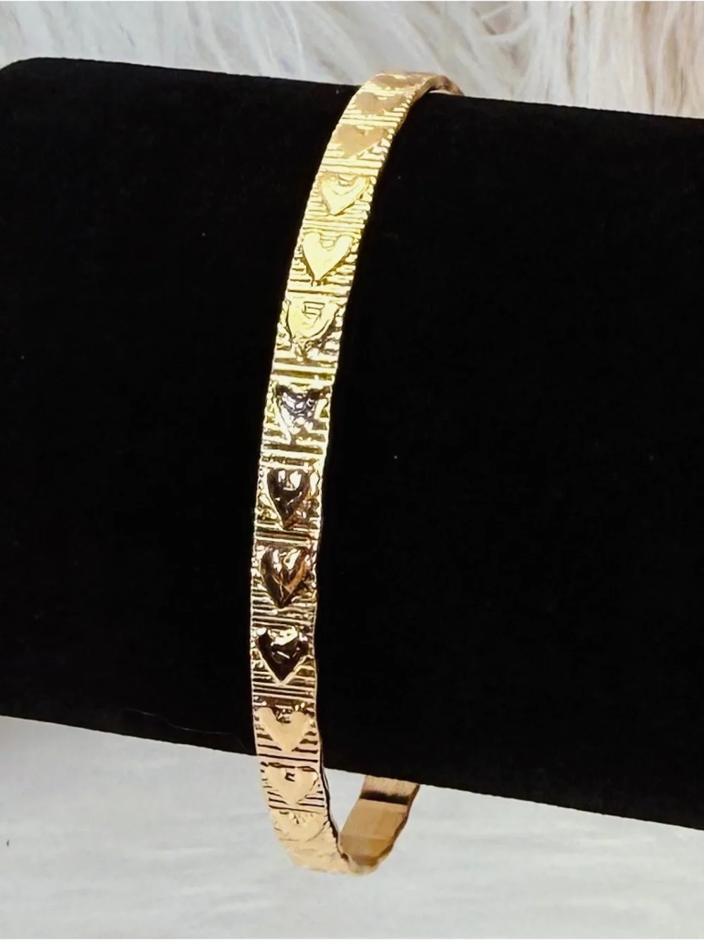 Elegant Goldtone Stackable Cuff Bracelet